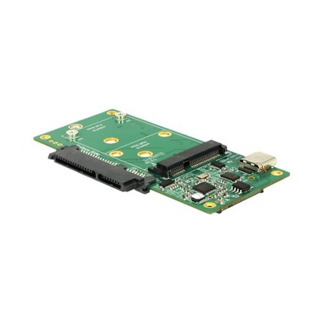 Delock - Adaptér rozhraní - 2.5", mSATA, M.2 - M.2 Card / SATA 6Gb/s / mSATA - USB