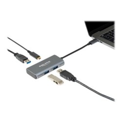 Delock - Rozbočovač - 3 x USB 3.2 Gen 2 + 1 x USB-C 3.2 Gen 2 - desktop