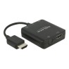 Delock HDMI Audio Extractor 4K 60 Hz compact - Extraktor zvukového signálu HDMI - černá