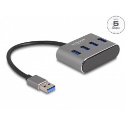 Delock - Rozbocovac - 4 x USB 3.2 Gen 1 - desktop 63190