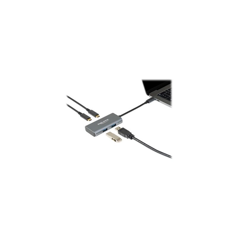 Delock - Rozbočovač - 2 x USB 3.2 Gen 2 + 2 x USB-C 3.2 Gen 2 - desktop