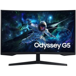 SAMSUNG MT LED LCD Gaming Monitor 27" Odyssey G55C -prohnutý, VA,1ms, 2560x1440,165Hz,HDMI,Display Port