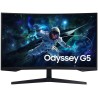 SAMSUNG MT LED LCD Gaming Monitor 27" Odyssey G55C -prohnutý, VA,1ms, 2560x1440,165Hz,HDMI,Display Port