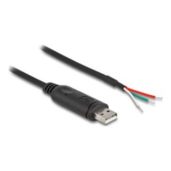 Delock - USB / sériový adaptér - USB 2.0 - RS-485, Modbus - serial RS-485 - cerná 63509