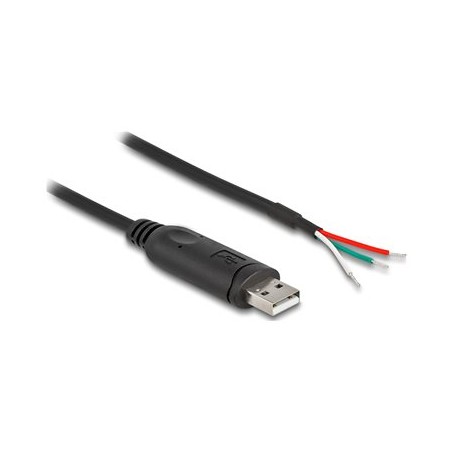Delock - USB / sériový adaptér - USB 2.0 - RS-485, Modbus - serial RS-485 - cerná 63509