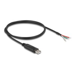 Delock - USB / sériový adaptér - USB 2.0 - RS-485, Modbus - serial RS-485 - cerná 63508