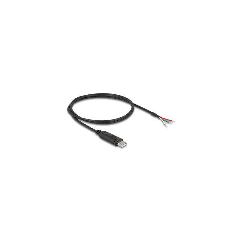 Delock - USB / sériový adaptér - USB 2.0 - RS-485, Modbus - serial RS-485 - cerná 63508