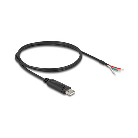 Delock - USB / sériový adaptér - USB 2.0 - RS-485, Modbus - serial RS-485 - cerná 63508