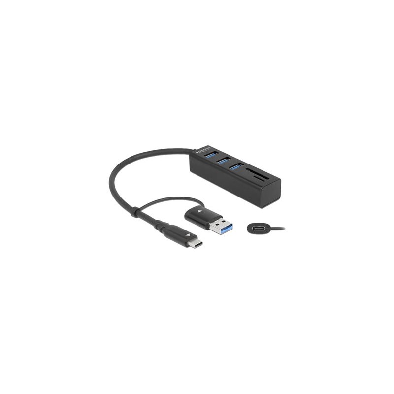 Delock - Rozbočovač - 3 x USB 3.2 Gen 1 + 1 x USB-C 3.2 Gen 1 - desktop