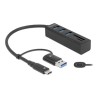 Delock - Rozbočovač - 3 x USB 3.2 Gen 1 + 1 x USB-C 3.2 Gen 1 - desktop