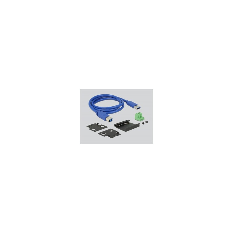 Delock External Industry Hub 10 x USB 3.0 Type-A with 20 kV ESD protection - Rozbočovač - 10 x SuperSpeed USB 3.0 - lze