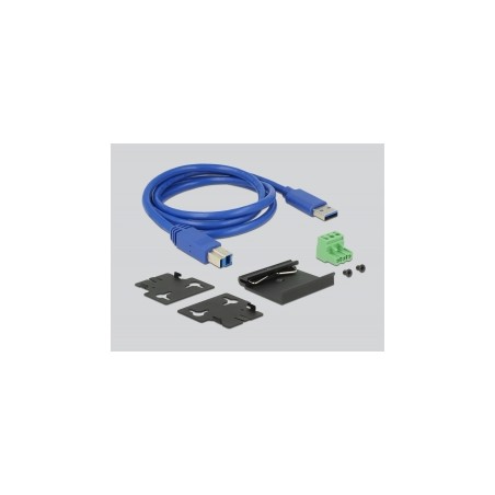 Delock External Industry Hub 10 x USB 3.0 Type-A with 20 kV ESD protection - Rozbočovač - 10 x SuperSpeed USB 3.0 - lze