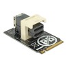 Delock Adapter M.2 Key M SFF-8643 NVMe horizontal 2242 - Adaptér rozhraní - 2.5" - U.2 NVMe - M.2 Card