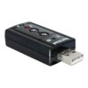 Delock - Zvuková karta - 24 bitů - 96 kHz - 7.1 - USB 2.0 - CM6533