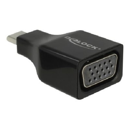 Delock - Externí video adaptér - USB-C - VGA - černá