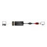 Delock - Thunderbolt adaptér - 24 pin USB-C (M) do DisplayPort (F) - 20 cm - černá