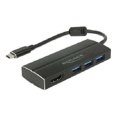 Delock - Retail Pack - dokovací stanice - USB-C 3.1 / Thunderbolt 3 - HDMI
