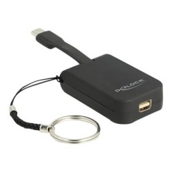 Delock - Externí video adaptér - VL100 - USB-C - Mini DisplayPort - černá