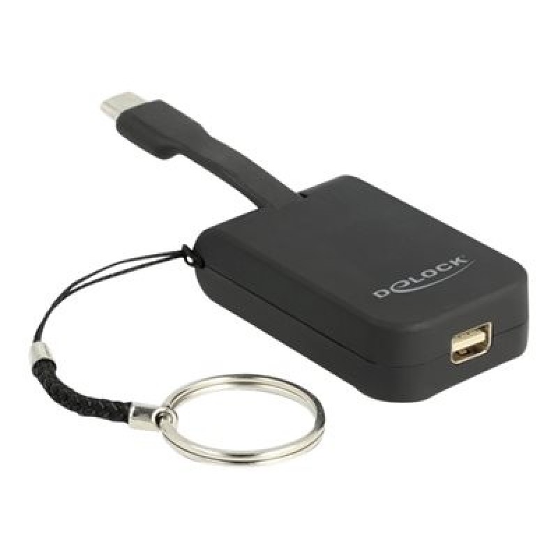 Delock - Externí video adaptér - VL100 - USB-C - Mini DisplayPort - černá