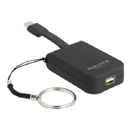 Delock - Externí video adaptér - VL100 - USB-C - Mini DisplayPort - černá