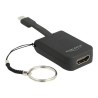 Delock - Externí video adaptér - RTD2171U - USB-C - HDMI - cerná