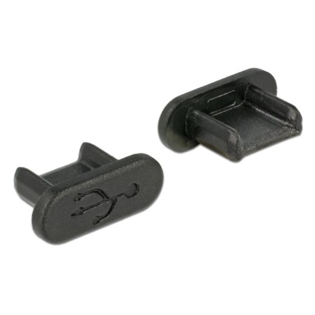 Delock Dust Cover for USB 2.0 Micro-B Female - Krytka proti prachu - cerná (balení 10 kusu)