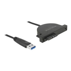 Delock USB 3.0 to Slim SATA Converter - Řadič úložiště - SATA 6Gb/s - USB 3.0 - černá