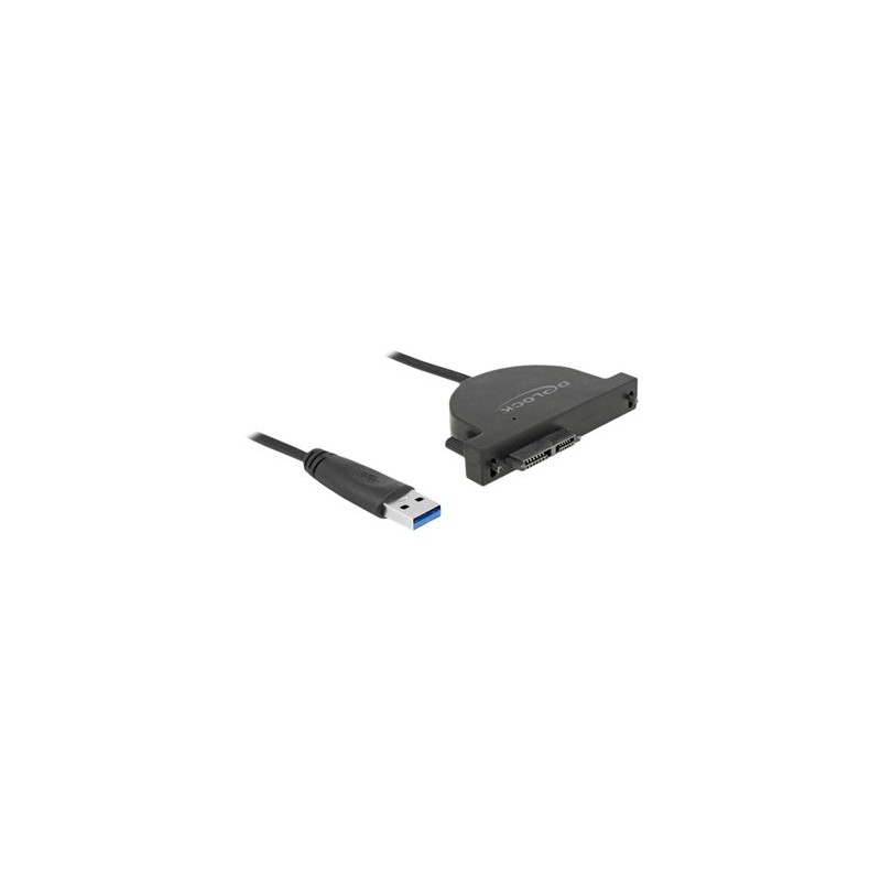Delock USB 3.0 to Slim SATA Converter - Řadič úložiště - SATA 6Gb/s - USB 3.0 - černá