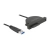 Delock USB 3.0 to Slim SATA Converter - Řadič úložiště - SATA 6Gb/s - USB 3.0 - černá
