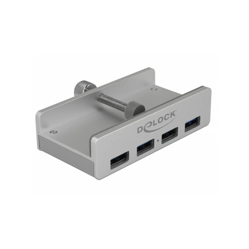 Delock External USB 3.0 4 Port Hub with Locking Screw - Rozbočovač - 4 x SuperSpeed USB 3.0 - desktop