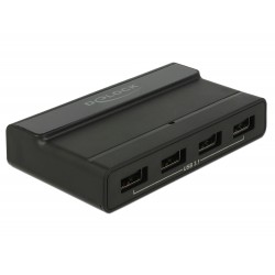Delock External USB 3.1 Hub 4 Port with 10 Gbps - Rozbočovač - 4 x USB 3.1 Gen 2 - desktop