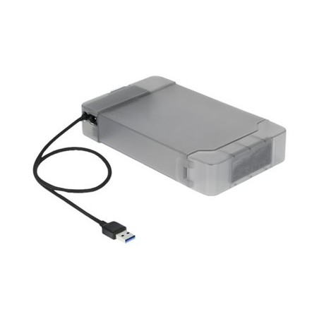 Delock USB Type-A to SATA Converter with 3.5" Protection Cover - Adaptér rozhraní - SATA 6Gb/s - USB 3.0 - černá