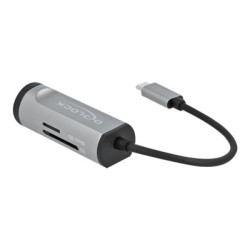 Delock 2 Port USB 3.2 Gen 1 Hub with USB Type-C Connection and SD + Micro SD Slot - Rozbočovač - 2 x USB 3.2 Gen 1 - desktop