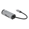 Delock 2 Port USB 3.2 Gen 1 Hub with USB Type-C Connection and SD + Micro SD Slot - Rozbočovač - 2 x USB 3.2 Gen 1 - desktop