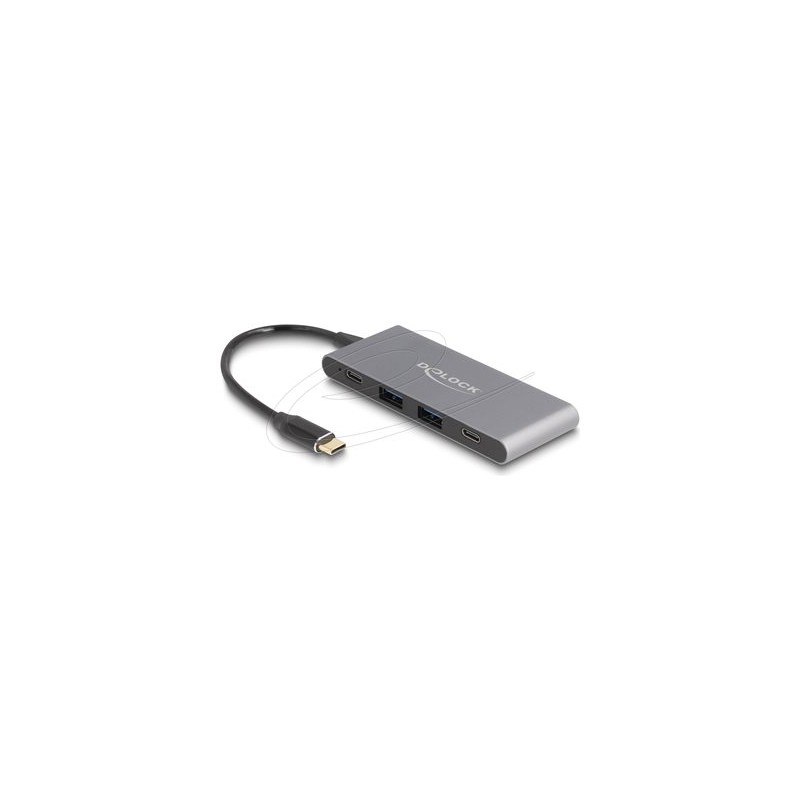 Delock - Rozbocovac - 10 Gbps - 2 x USB 3.2 Gen 2 + 2 x USB-C 3.2 Gen 2 - desktop