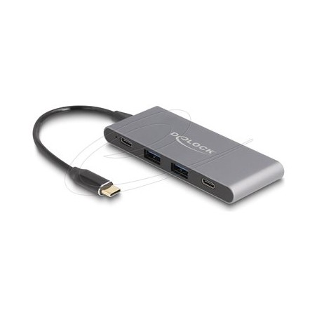Delock - Rozbocovac - 10 Gbps - 2 x USB 3.2 Gen 2 + 2 x USB-C 3.2 Gen 2 - desktop