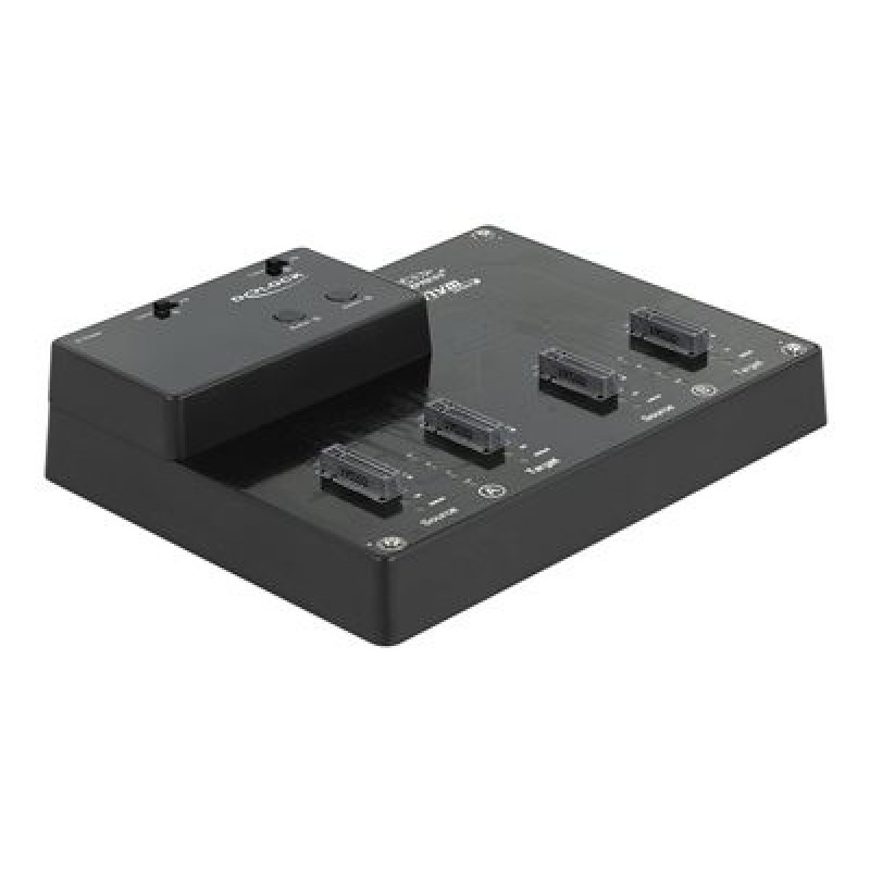 Delock - Dokovací stanice SSD - oddílů: 4 - M.2 - M.2 NVMe Card - USB 3.2 (Gen 2) - černá