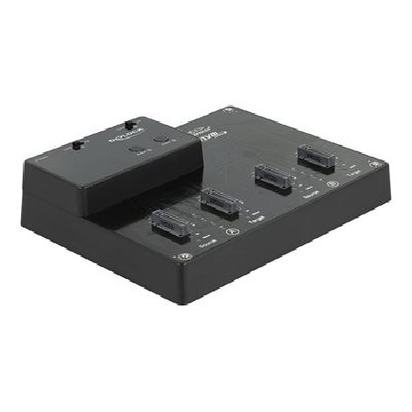 Delock - Dokovací stanice SSD - oddílů: 4 - M.2 - M.2 NVMe Card - USB 3.2 (Gen 2) - černá