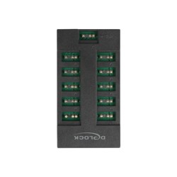 Delock - Světelný rozbočovač RGB LED - 10 portů - černá