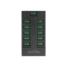 Delock - Světelný rozbočovač RGB LED - 10 portů - černá