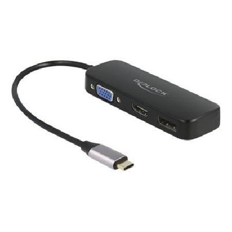 Delock - Dokovací stanice - USB-C / Thunderbolt 3 - VGA, HDMI, DP