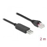 Delock - Sériový adaptér - USB (M) do RJ-45 (M) - 2 m - USB / USB 2.0 / EIA-232 - cerná