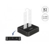 Delock - Dokovací stanice SSD - oddílu: 2 - M.2 - M.2 Card - USB-C 3.2 (Gen 2) - cerná