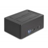 Delock - Dokovací stanice HDD/SSD - oddílu: 2 - 2,5" / 3,5" sdílené - SATA 6Gb/s - USB 3.2 (Gen 1) - cerná