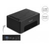 Delock - Dokovací stanice HDD/SSD - oddílu: 2 - 2,5" / 3,5" sdílené - SATA 6Gb/s - USB 3.0 - cerná