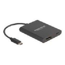 Delock - Video adaptér - DisplayPort (Alt Mode) - 13 cm - podpora 8K30 Hz (7680 x 4320), podpora 4K120Hz (3840 x 2160), podpora