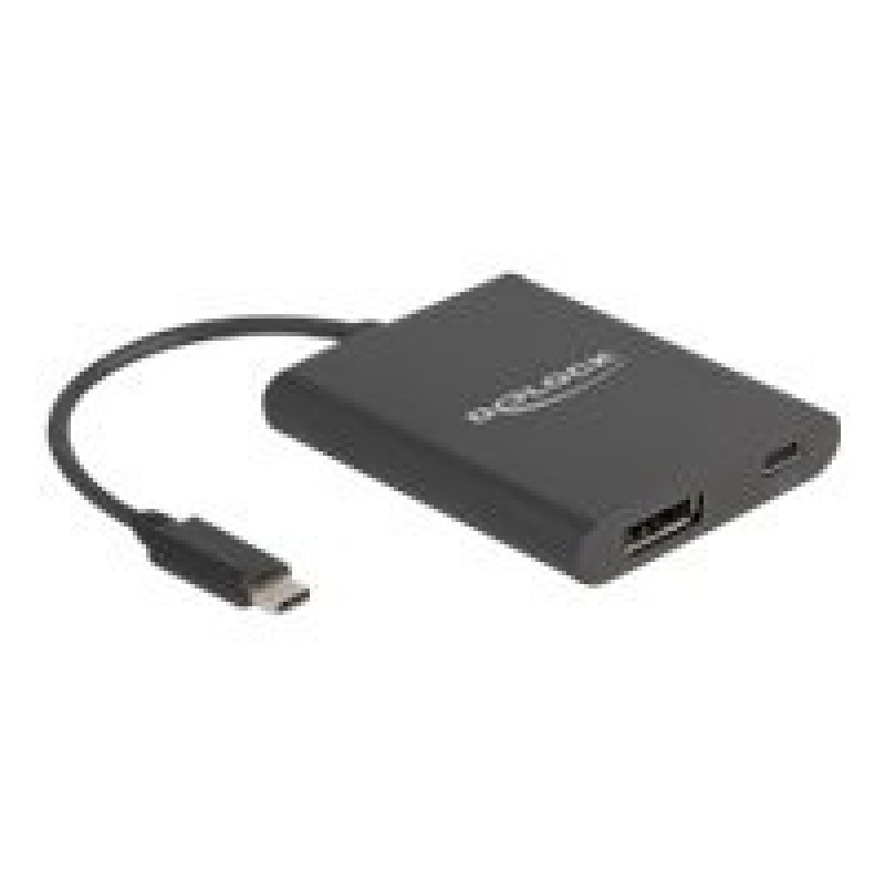 Delock - Video adaptér - DisplayPort (Alt Mode) - 13 cm - podpora 8K30 Hz (7680 x 4320), podpora 4K120Hz (3840 x 2160), podpora