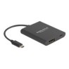 Delock - Video adaptér - DisplayPort (Alt Mode) - 13 cm - podpora 8K30 Hz (7680 x 4320), podpora 4K120Hz (3840 x 2160), podpora