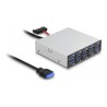 Delock - Rozbocovac - 3,5", 5 Gbps, prední panel - 10 x SuperSpeed USB 3.0 - zásuvný modul