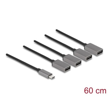 Delock - Rozbocovac - 4 x USB 2.0 - desktop 64210